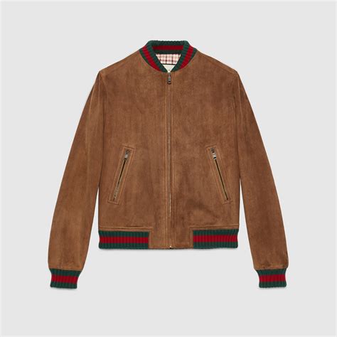 gucci winter jacket men's|gucci suede jacket.